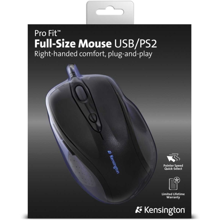 KENSINGTON Pro Fit полноразмерная проводная мышь – 3