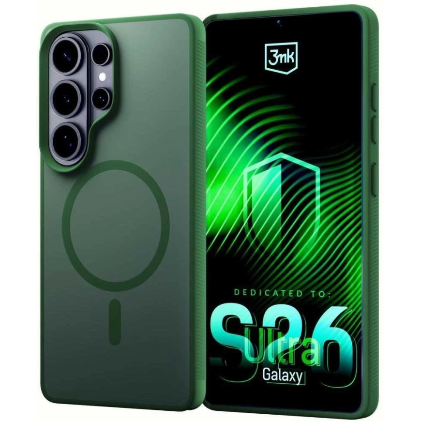 3MK Smoke MagCase case for Samsung Galaxy S26 Ultra Green