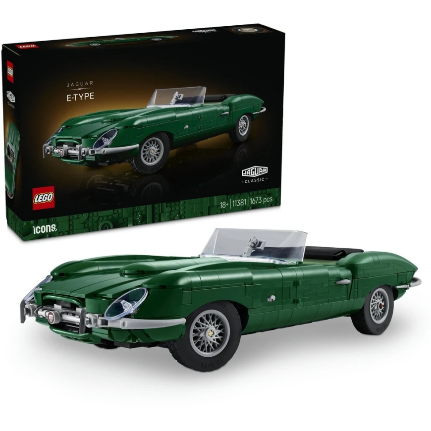 LEGO® Icons Jaguar E-Type, sporta automašīna, 11381 – 2