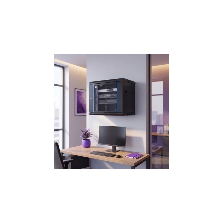 Seinäteline RACK9U Spacetronik SPR_9UP_60_45_50B – 2