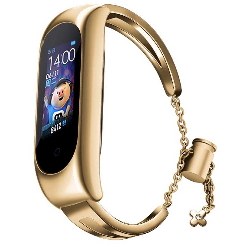 Fusion Accessories auksinė metalinė apyrankė Xiaomi Mi Band 3/4/5/6