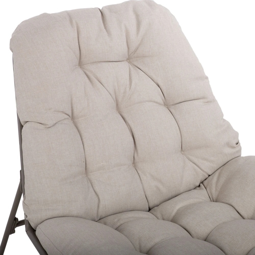 Väljaminek mööblikomplekt Home4You Balkoni komplekt „ROYAL“: laud ja 2 tugitooli, hall värv – 5