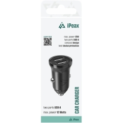 iPEAX Автомобильное зарядное устройство 2x USB-A / 2.4A