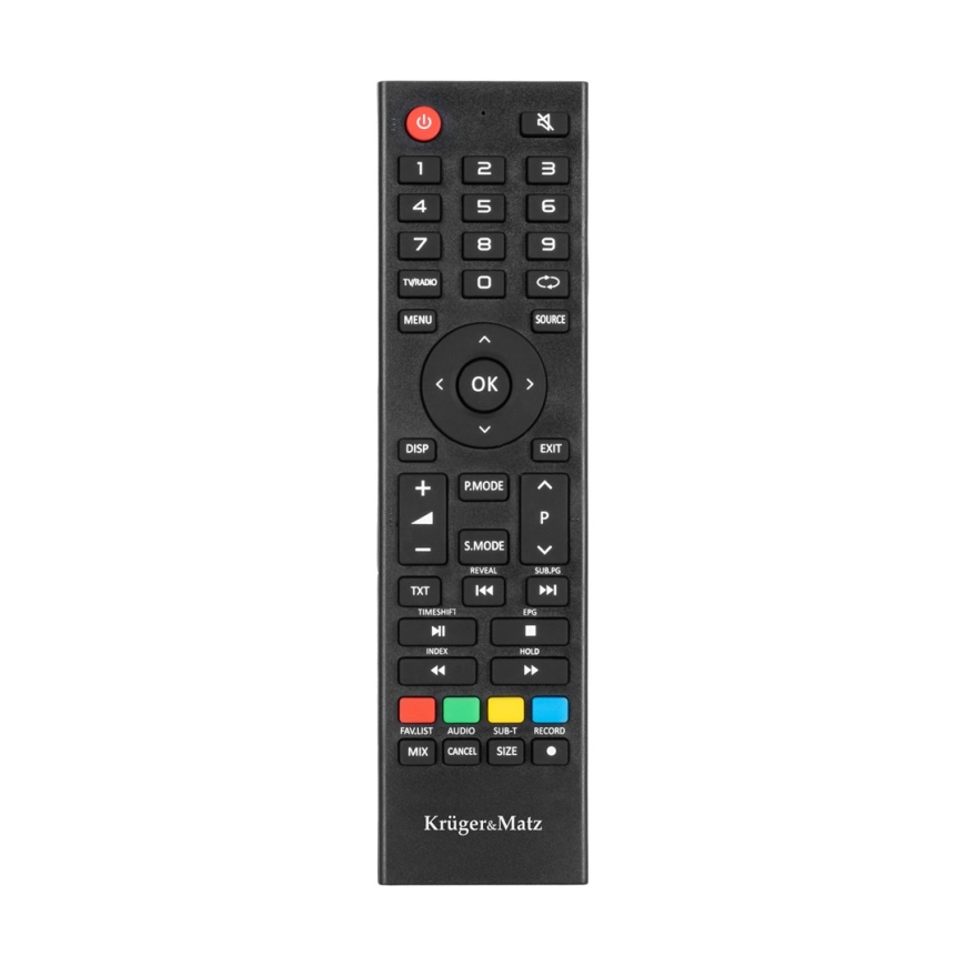 Kruger&Matz 24" HD DVB-T2 H.265 HEVC 230/12V televizorius – 3