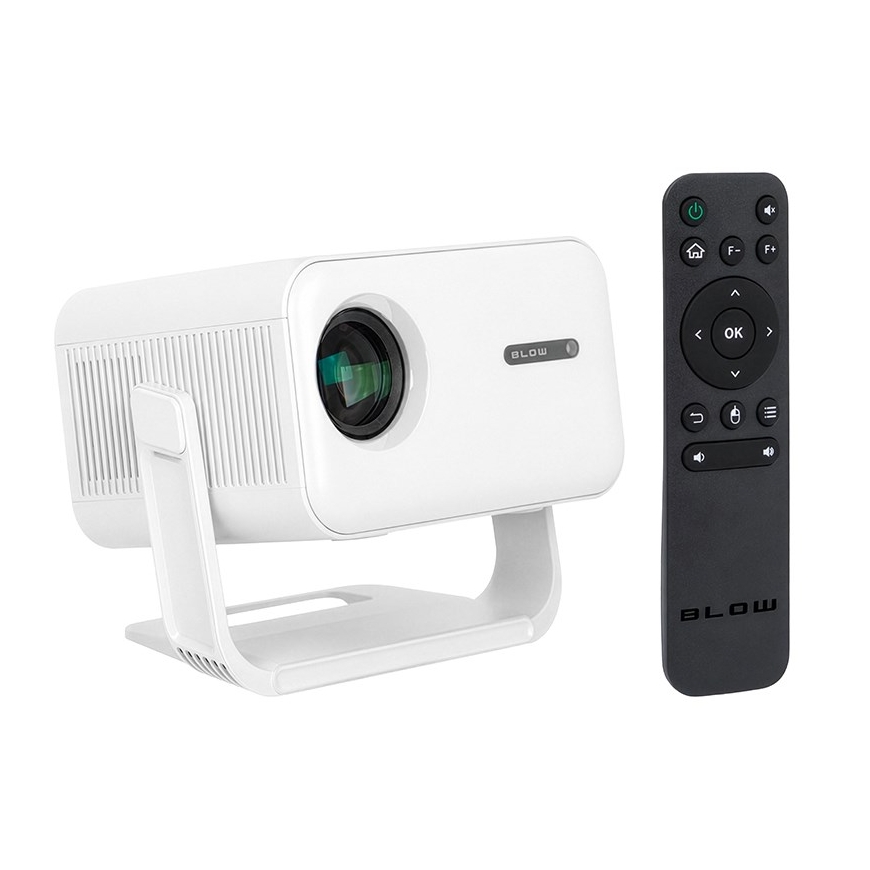 BLOW AndroidTV FullHD MaxView portatīvais projektors balts
