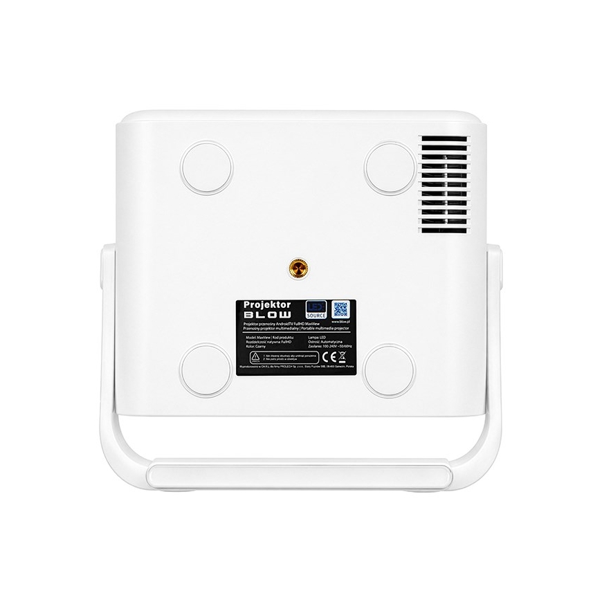 BLOW AndroidTV FullHD MaxView kaasaskantav projektor valge – 3
