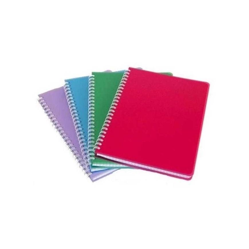SMLT Spiral Notebook, A4, Plastic Covers, 96 Pages, Gridded – 2