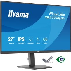 iiyama ProLite XB2793QSU-B1 PC lamekuvar 68,6 cm (27") 2560 x 1440 pikslit Quad HD LED Must