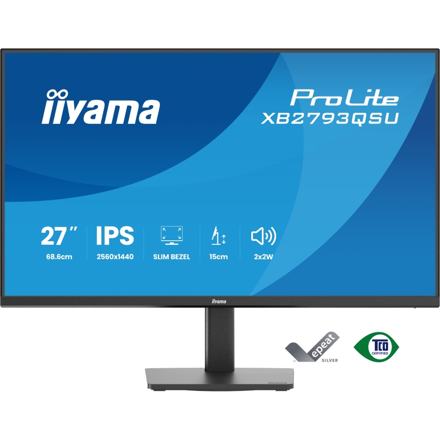 iiyama ProLite XB2793QSU-B1 kompiuterio monitorius 68,6 cm (27") 2560 x 1440 pikseliai Quad HD LED J – 2