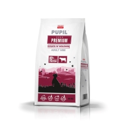 PUPIL Premium Mini, runsas naudanliha - kuiva koiranruoka - 10kg