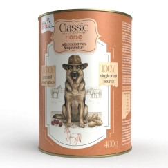 SYTA MICHA Classic Mono Hobune koos vaarikate ja Jerusalem artišokiga - niiske koeratoit - 400g