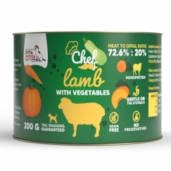 SYTA MICHA Chef Karitsanliha vihanneksilla Mono - märkä koiranruoka - 200g
