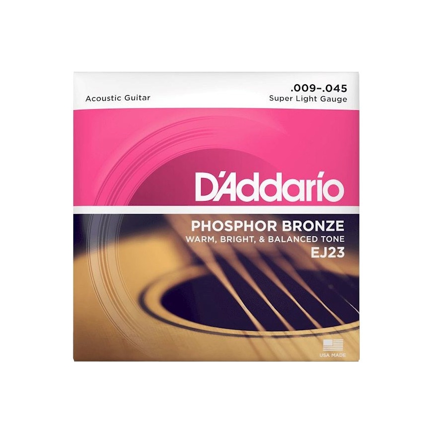 D'Addario EJ23 - akustiskās ģitāras stīgas (9 - 45)