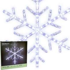 Christmas Decoration SNOW BLOCK, illuminated, hanging, 40 LED, white, 1080623