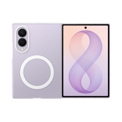 Samsung Galaxy Fold8 Clear Magnet Qi2 dėklas, skaidrus
