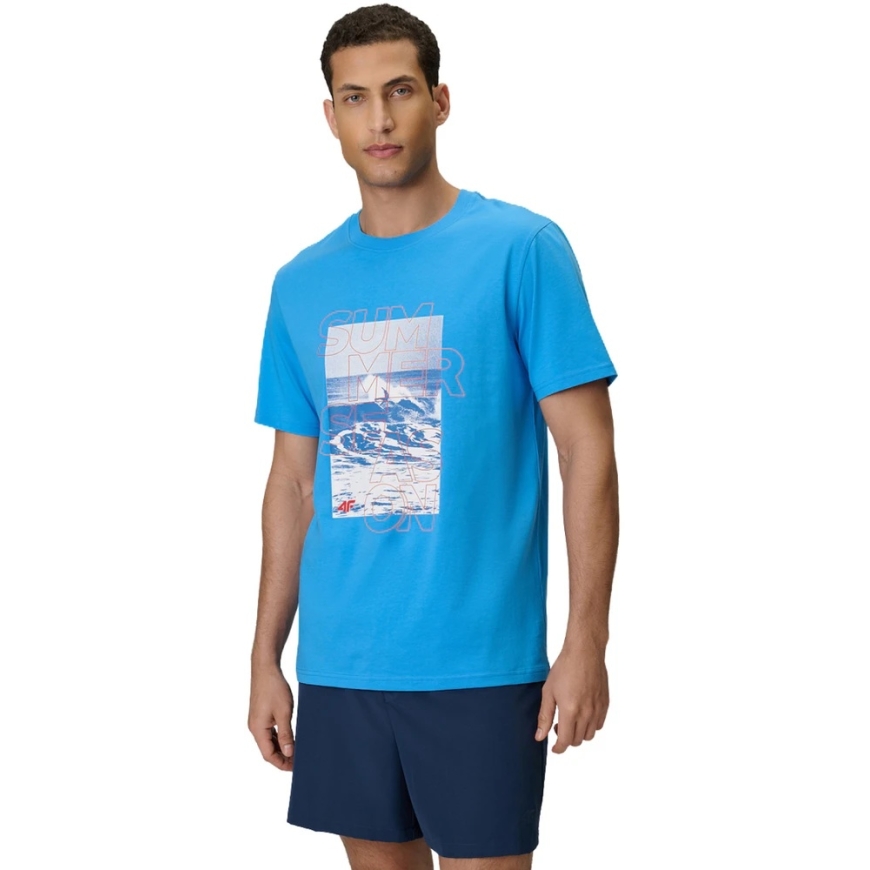 Meeste T-särk 4F M2783 sinine 4FWSS26TTSHM2783 33S (XL)