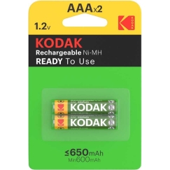 Kodak Rechargeable Ni-MH AAA battery 650mAh 2-pack