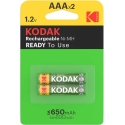Kodak uzlādējams Ni-MH AAA akumulators 650mAh 2 iepakojumā Kodak uzlādējams Ni-MH AAA akumulators 650mAh 2 iepakojumā