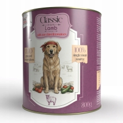 SYTA MICHA Klassikaline Mono Lamb koos suvikõrvitsaga - märg koeratoit - 800g