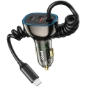 Bwoo Car Charger (CC96C) (1xUSB, 1xUSB-C 30W) with USB-C Cable Black Bwoo Car Charger (CC96C) (1xUSB, 1xUSB-C 30W) with USB-C Cable Black