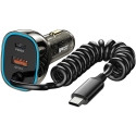 Автомобильное зарядное устройство Bwoo (CC96C) (1xUSB, 1xUSB-C 30W) с кабелем USB-C черное Автомобильное зарядное устройство Bwoo (CC96C) (1xUSB, 1xUSB-C 30W) с кабелем USB-C черное