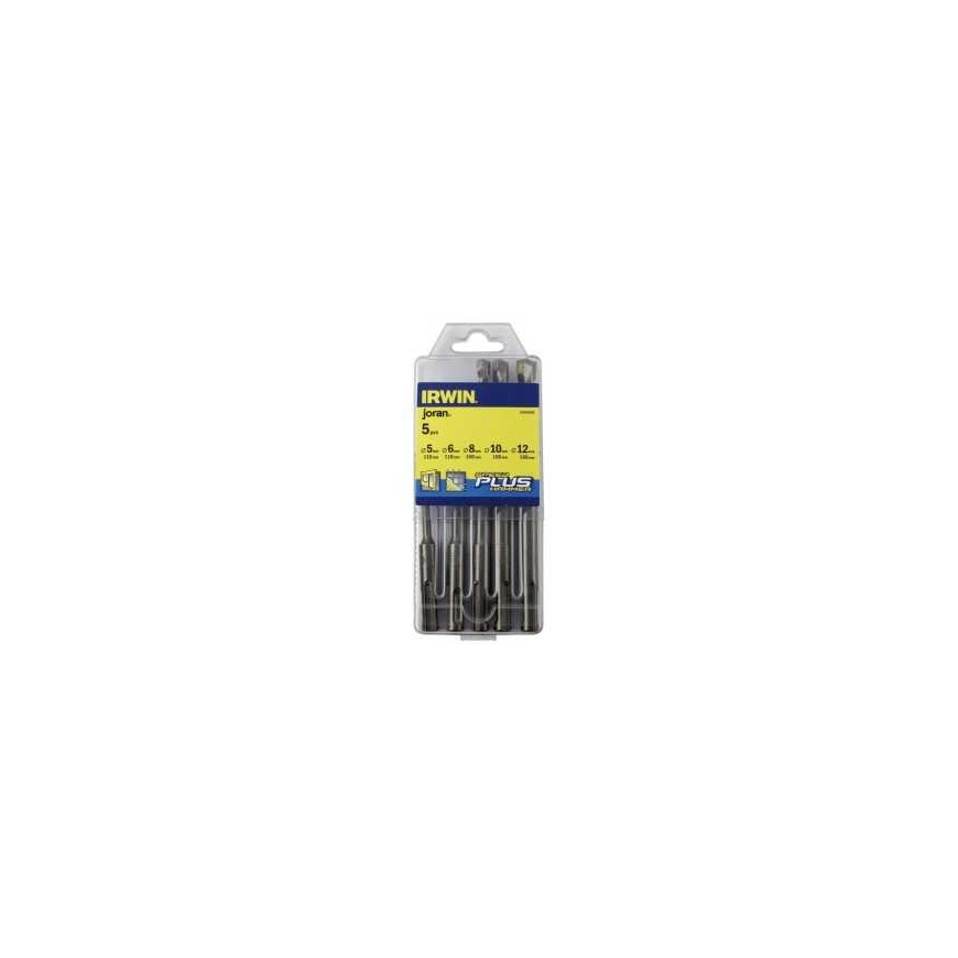 Irwin Irwin SDS+ concrete drill bit 5 6 10 12 8mm set (10502089)
