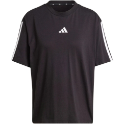 adidas Essentials 3-Stripes Boyfriend naisten T-paita musta JC5960 (XL)