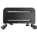 InLine PC-Trolley, Rolling support for computer cases, max 10kg, black