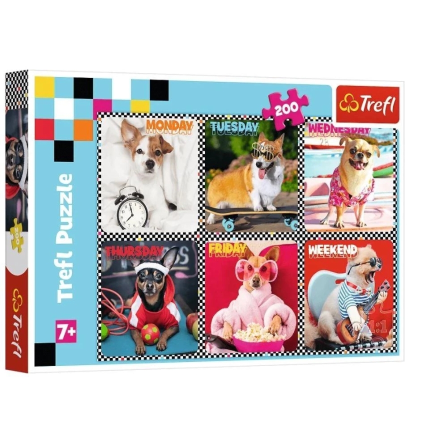 Trefl Puzzle 200 tk - Õnnelikud koerad