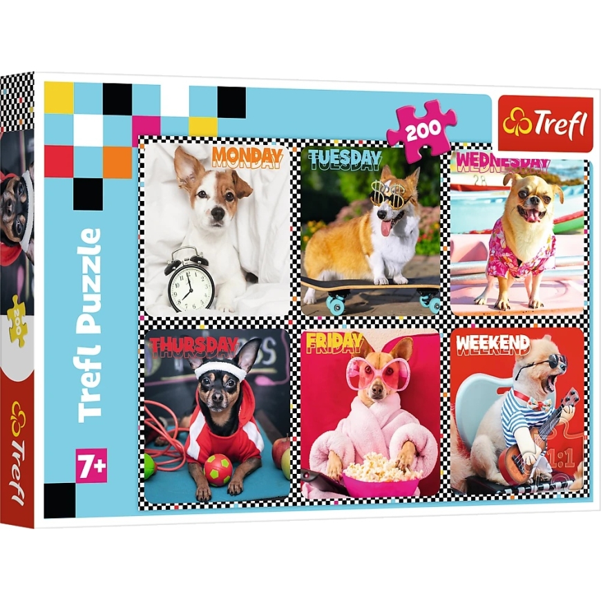 Trefl Puzzle 200 tk - Õnnelikud koerad – 5