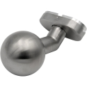 Kiinnitetty pyöreä PSG-kahva (63.410), valmistettu ruostumattomasta teräksestä, soikea levy Kiinnitetty pyöreä PSG-kahva (63.410), valmistettu ruostumattomasta teräksestä, soikea levy