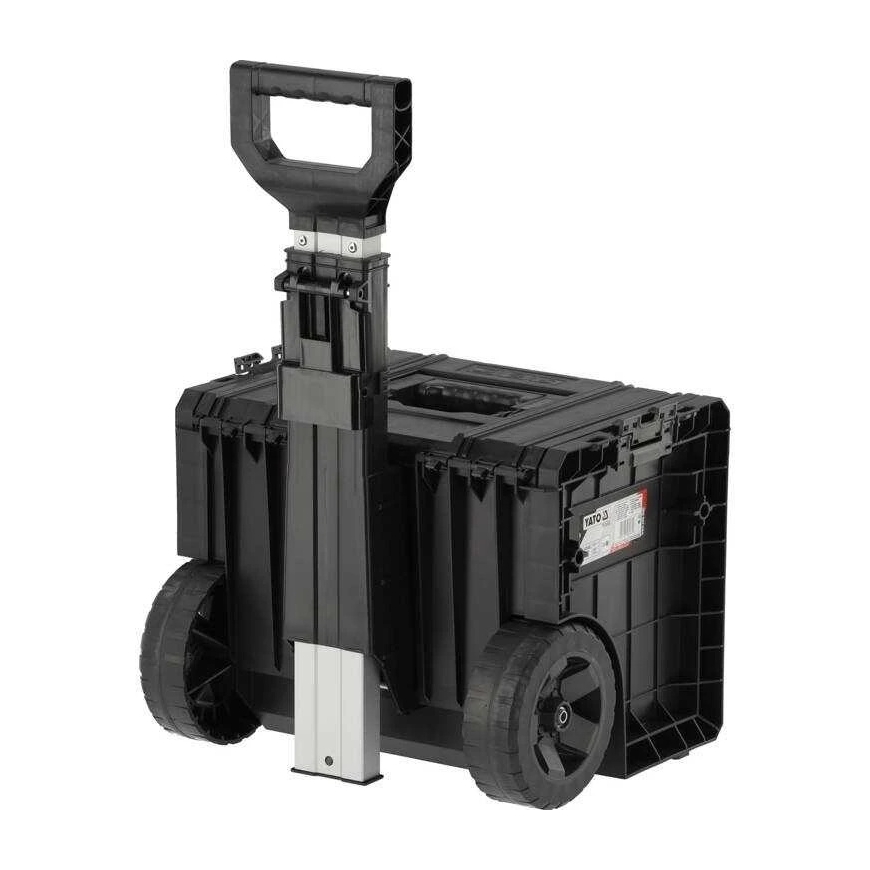 Yato Tool Box on Wheels, with Telescopic Handle, for Tool Storage, Mobile Tool Box, Rolling Tool Box – 2