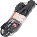 Orno Przedłużacz 5 kontaktų prailgintuvas 2P+Z, su jungikliu, 3m H05VV-F 3x1.5mm2, Imax16A, plokščias kištukas, juodas Orno Przedłużacz 5 kontaktų prailgintuvas 2P+Z, su jungikliu, 3m H05VV-F 3x1.5mm2, Imax16A, plokščias kištukas, juodas