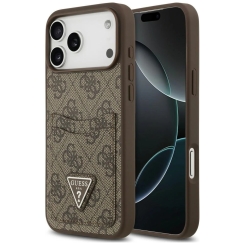 Guess 4G Double Card Triangle soma iPhone 18 Pro Max / 17 Pro Max brūna