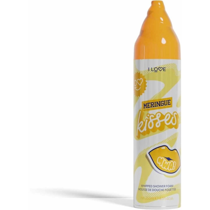 "I Love Meringue Kisses" vegan niisutav dušivahu, loomadele mittejulm, 250 ml