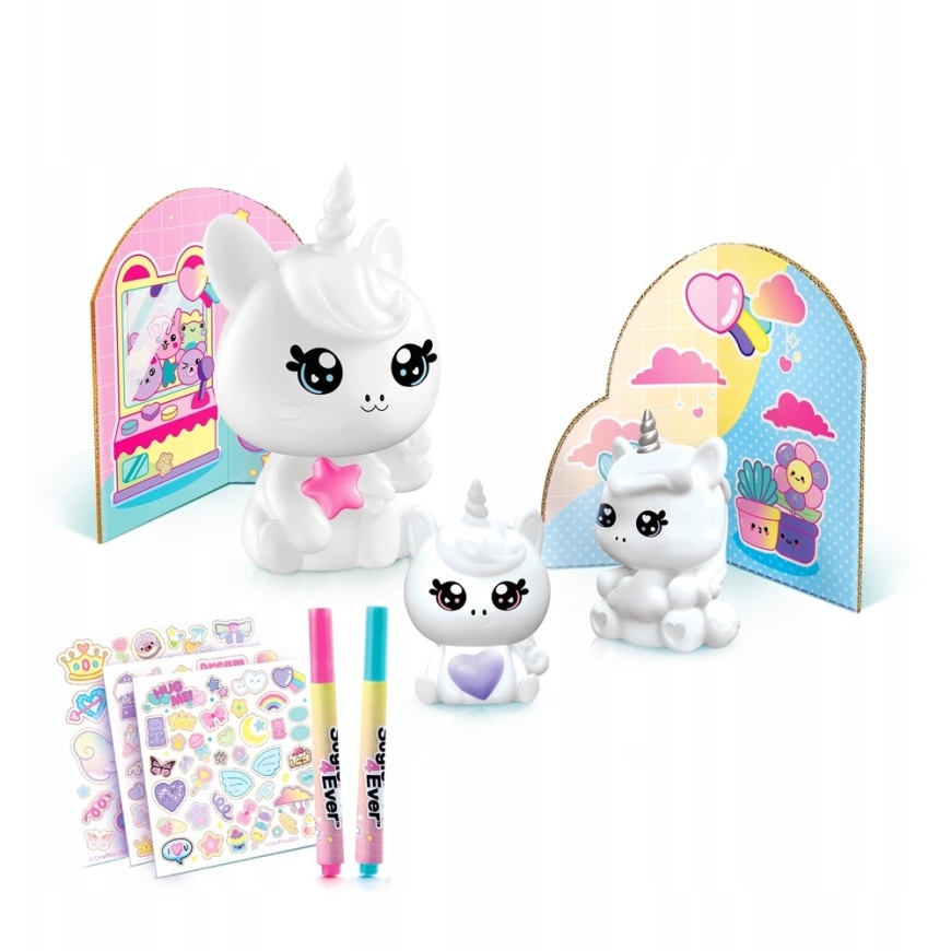 Kawaii-tyylinen yksisarvisten perhedekorointisarja – 2