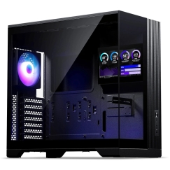 Phanteks XT V5 LCD PC-kotelo, Mid-Tower, ATX, 7-tuumainen LCD, karkaistu lasi – Musta