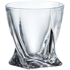 Crystalite Bohemia Bohemia stiklinės viskiui 340ml 6vnt,Quadro