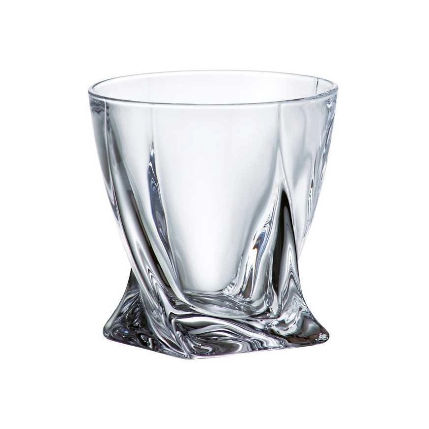 Crystalite Bohemia Бокалы для виски 340мл 6шт, Quadro – 3