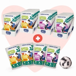 ANIMAL ISLAND Love Box fileet hyytelössä + lelu - märkä kissanruoka - 48x85g