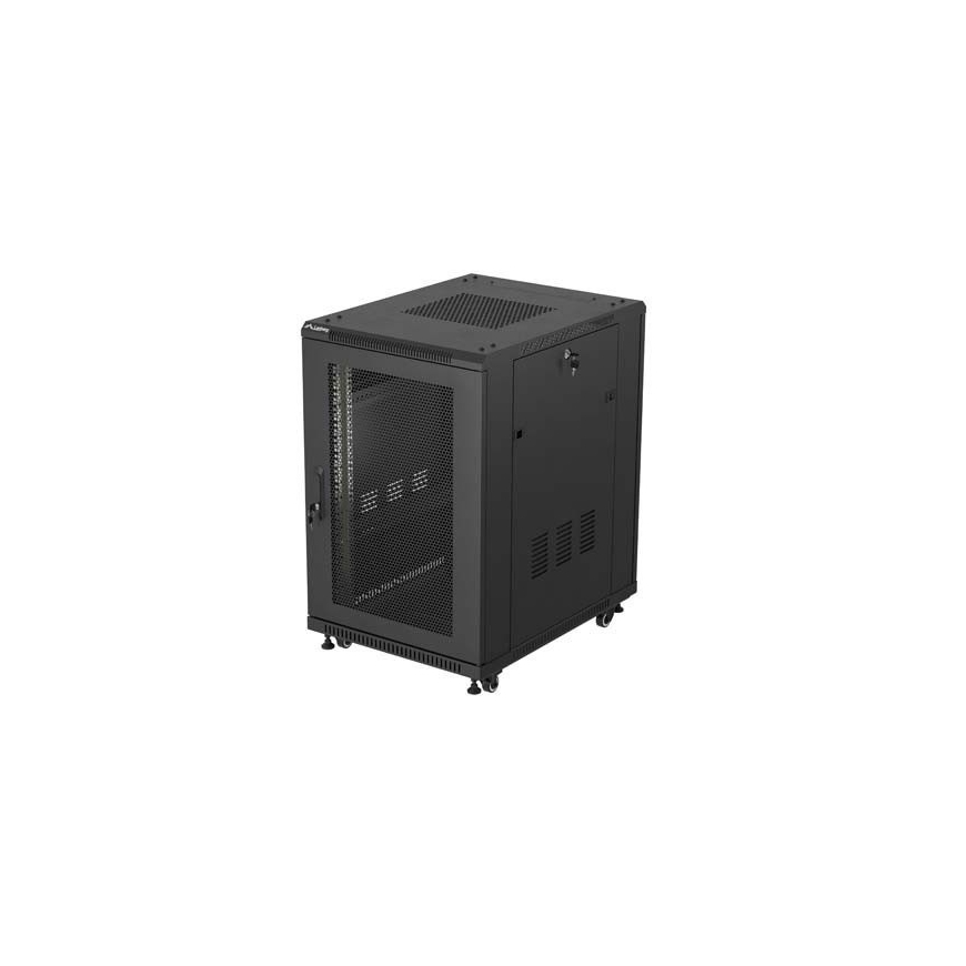Lanberg FF01-6818-23B rack cabinet 18U Freestanding rack Black
