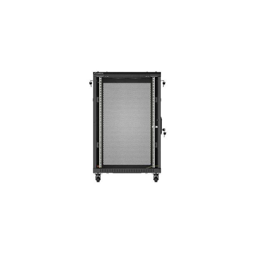 Lanberg FF01-6818-23B rack cabinet 18U Freestanding rack Black – 3