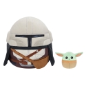 Squishmallows Star Wars Mandalorian un Grogu pehmosetti, 30 cm un 9 cm Squishmallows Star Wars Mandalorian un Grogu pehmosetti, 30 cm un 9 cm