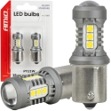 Стандартные светодиодные лампы BAU15S PY21W 3030 15SMD белые 12V 24V AMIO-05001 Стандартные светодиодные лампы BAU15S PY21W 3030 15SMD белые 12V 24V AMIO-05001