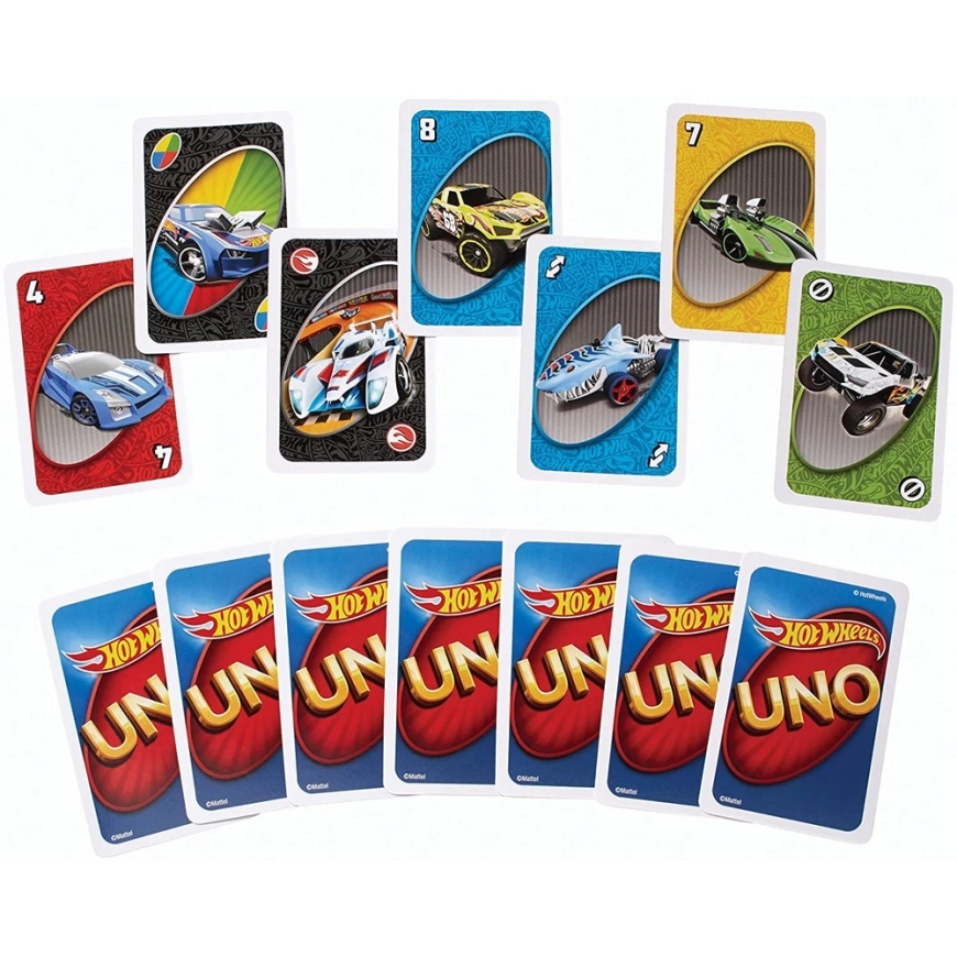 UNO Hot Wheels Erikoisversio -korttipeli – 4