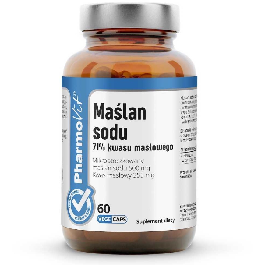 Pharmovit Naatriumbi Butüraat 71% Väävelhappe Toidulisand 60 Kapslit