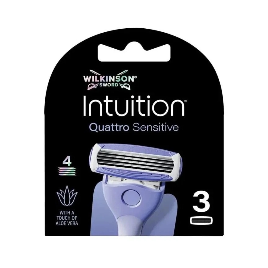 Wilkinson Sword Wilkinson Intuition Quattro Sensitive habemepea, 4 tera, 3 tk. – 3