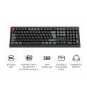 Keychron V6 Ultra 100% 8K Tri-Mode K POM Red wireless mechanical keyboard, black Keychron V6 Ultra 100% 8K Tri-Mode K POM Red wireless mechanical keyboard, black