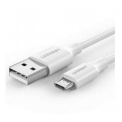 Ugreen 60143 USB-kaapeli USB 2.0 2 m USB A Micro-USB B 480 Gbit/s Valkoinen