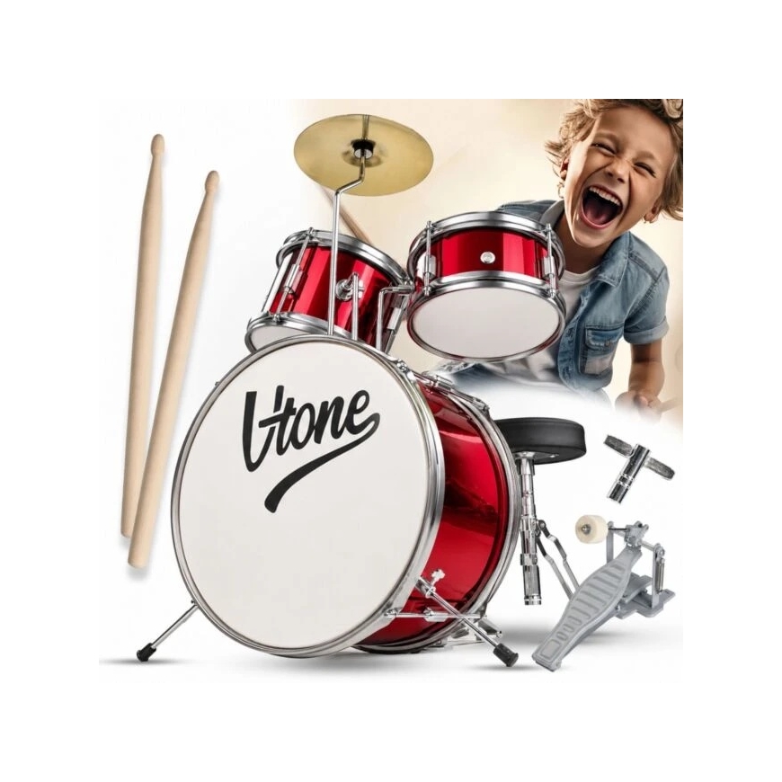 V-TONE VDJR 1 RD mini akustinen rytmipeli, kolme osaa